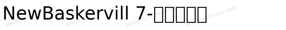 NewBaskervill 7字体转换